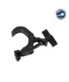 GLOBOSTAR® CLAMPS 51180 Stage Hook Γάντζος Αλουμινίου Ύψηλης Αντοχής για Κρέμαση, Στήριξη & Τοποθέτηση Προϊόντων Stage σε Τράσες Αδιάβροχο IP65 - Μαύρο Ματ - Μ16 x Π12 x Υ2.5cm